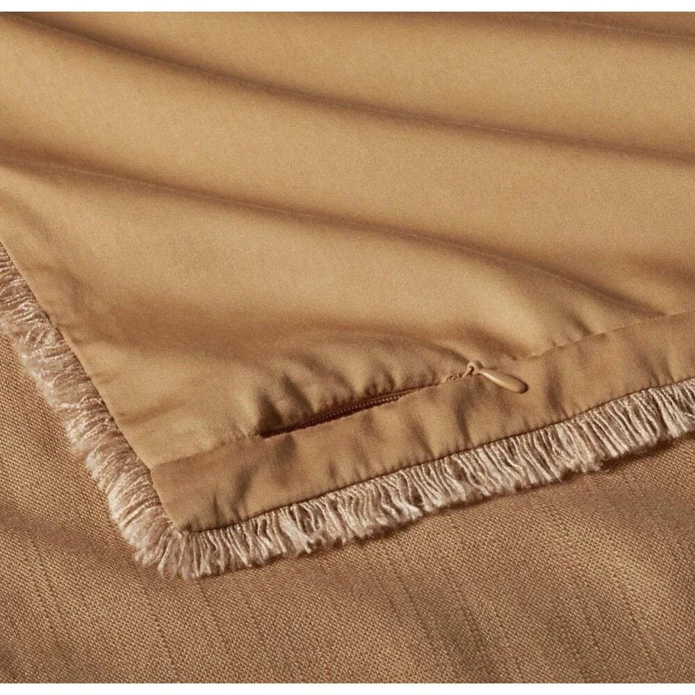 Casaluna Comforter Set Heavyweight Down Alternative, Warm Brown, King/Cal King